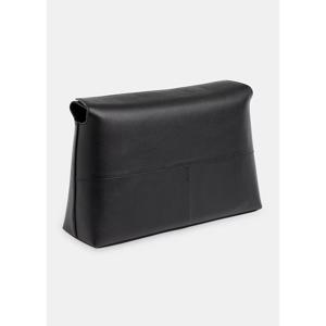 Whistles Black Fia Unlined Foldtop Clutch Bag